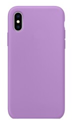 Eiroo Lansman iPhone X / XS Mor Silikon Kılıf - 1
