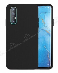 Eiroo Lansman Oppo Reno3 Pro Siyah Silikon Kılıf - Eiroo