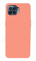 Eiroo Lansman Oppo Reno4 Lite Pembe Silikon Kılıf - Eiroo