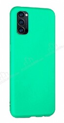 Eiroo Lansman Oppo Reno4 Turkuaz Silikon Kılıf - Eiroo