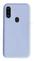 Eiroo Lansman Samsung Galaxy A11 / M11 Lila Silikon Kılıf - Eiroo
