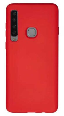 Eiroo Lansman Samsung Galaxy A9 2018 Kırmızı Silikon Kılıf - Eiroo