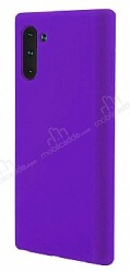 Eiroo Lansman Samsung Galaxy Note 10 Mor Silikon Kılıf - Eiroo