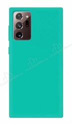 Eiroo Lansman Samsung Galaxy Note 20 Su Yeşili Silikon Kılıf - Eiroo