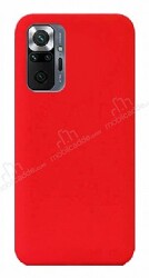 Eiroo Lansman Xiaomi Redmi Note 10 Pro Kırmızı Silikon Kılıf - Eiroo