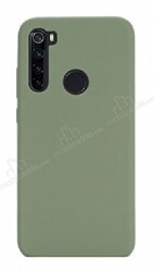 Eiroo Lansman Xiaomi Redmi Note 8 Koyu Yeşil Silikon Kılıf - Eiroo