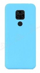 Eiroo Lansman Xiaomi Redmi Note 9 Mavi Silikon Kılıf - Eiroo