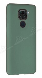 Eiroo Lansman Xiaomi Redmi Note 9 Yeşil Silikon Kılıf - Eiroo