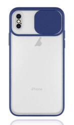 Eiroo Lens Series iPhone X / XS Lacivert Silikon Kılıf - 1