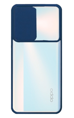 Eiroo Lens Series Oppo Reno4 Lite Lacivert Silikon Kılıf - 1