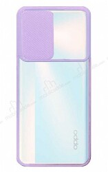 Eiroo Lens Series Oppo Reno4 Lite Lila Silikon Kılıf - Eiroo