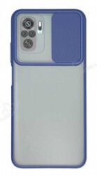 Eiroo Lens Series Xiaomi Redmi Note 10 Lacivert Silikon Kılıf - Eiroo