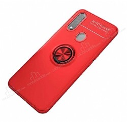 Eiroo Liquid Ring Oppo A31 Standlı Kırmızı Silikon Kılıf - Eiroo