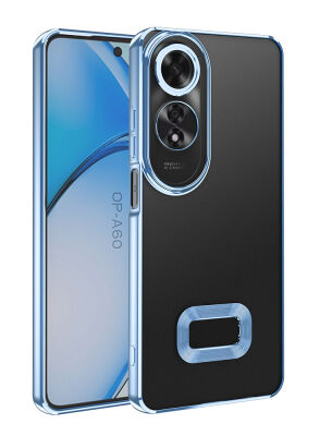 Eiroo Luxury Clear Oppo A60 Kamera Korumalı Silikon Kılıf - 1