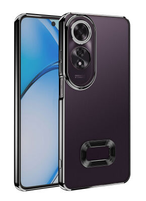 Eiroo Luxury Clear Oppo A60 Kamera Korumalı Silikon Kılıf - 5