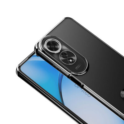 Eiroo Luxury Clear Oppo A60 Kamera Korumalı Silikon Kılıf - 6