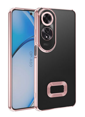 Eiroo Luxury Clear Oppo A60 Kamera Korumalı Silikon Kılıf - 9
