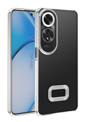 Eiroo Luxury Clear Oppo A60 Kamera Korumalı Silikon Kılıf - 11