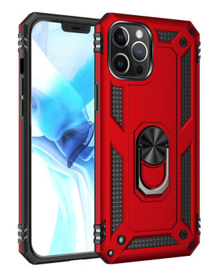 Eiroo Magnet Ring iPhone 12 Pro Max Ultra Koruma Kılıf - 9