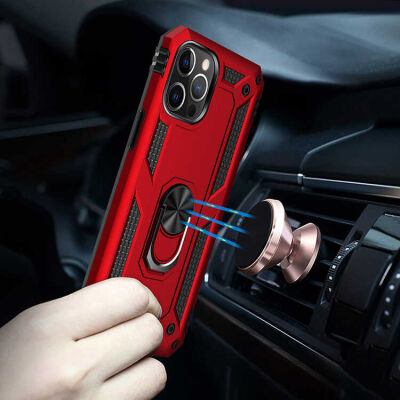 Eiroo Magnet Ring iPhone 12 Pro Max Ultra Koruma Kılıf - 14