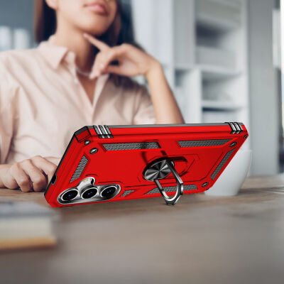 Eiroo Magnet Ring Samsung Galaxy S25 Plus Süper Koruma Kılıf - 15