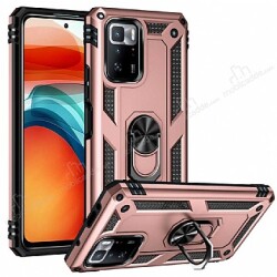 Eiroo Magnet Ring Xiaomi Poco X3 GT Ultra Koruma Rose Gold Kılıf - Eiroo