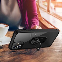 Eiroo Magnetics iPhone 12 Mini 5.4 inç Ultra Koruma Kırmızı Kılıf - 2