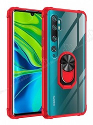 Eiroo Magnetics Xiaomi Mi Note 10 Lite Ultra Koruma Kırmızı Kılıf - Eiroo