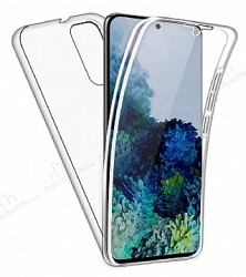Eiroo Protection Samsung Galaxy S20 360 Derece Koruma Şeffaf Silikon Kılıf - Eiroo