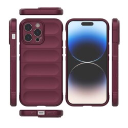 Eiroo Puffer iPhone 15 Pro Max Silikon Kılıf - 3