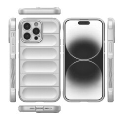 Eiroo Puffer iPhone 15 Pro Max Silikon Kılıf - 12
