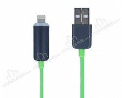 Eiroo Rainbow Lightning Işıklı Yeşil Data Kablosu 1m - Eiroo