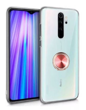 Eiroo Ring Crystal Xiaomi Redmi Note 8 Pro Yüzüklü Silikon Kılıf - 3