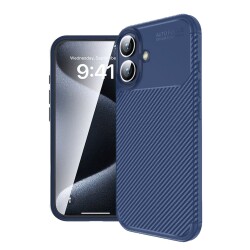 Eiroo Rugged Carbon iPhone 16 Plus Silikon Kılıf - 1