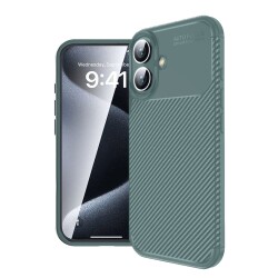Eiroo Rugged Carbon iPhone 16 Plus Silikon Kılıf - 7