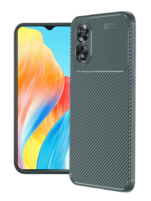 Eiroo Rugged Carbon Oppo A60 Silikon Kılıf - 1