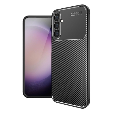 Eiroo Rugged Carbon Samsung Galaxy S24 Plus Silikon Kılıf - Eiroo