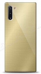 Eiroo Samsung Galaxy Note 10 Silikon Kenarlı Aynalı Gold Kılıf - Eiroo