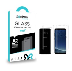 Eiroo Samsung Galaxy S8 Curve Darbe Emici Şeffaf Ön+Arka Ekran Koruyucu Film - Eiroo