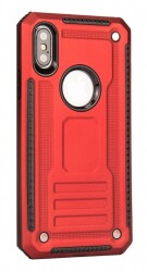 Eiroo Screwed Power iPhone X / XS Ultra Koruma Kırmızı Kılıf - 1