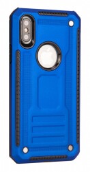 Eiroo Screwed Power iPhone X / XS Ultra Koruma Lacivert Kılıf - 1