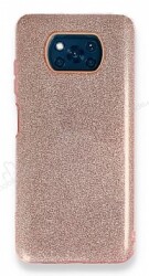 Eiroo Silvery Xiaomi Poco X3 / X3 Pro Simli Pembe Silikon Kılıf - Eiroo