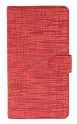 Eiroo Tabby Huawei Y5 2019 Cüzdanlı Kapaklı Kırmızı Deri Kılıf - Eiroo