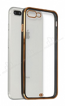 iPhone 7 Plus / 8 Plus Bumper Siyah Silikon Klf