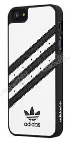 adidas iPhone SE / 5 /5S Beyaz Deri Rubber Klf