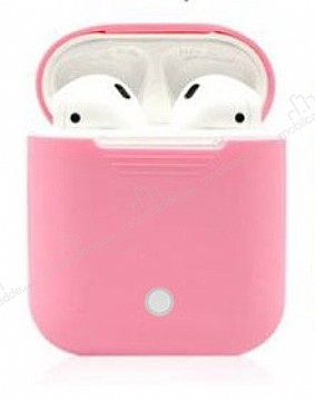 AirPods / AirPods 2 Pembe Rubber Klf