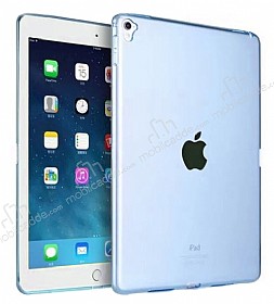 Apple iPad Pro 9.7 Ultra nce effaf Mavi Silikon Klf