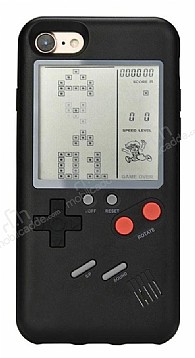 Apple iPhone 6 / 6S Tetris Oyunlu Siyah Klf