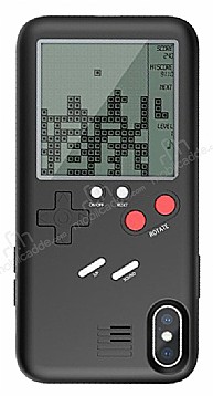iPhone X / XS Tetris Oyunlu Siyah Klf