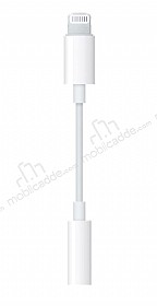 Apple Orjinal Lightning 3.5 mm Jack Beyaz Kulaklk Adaptr 10cm